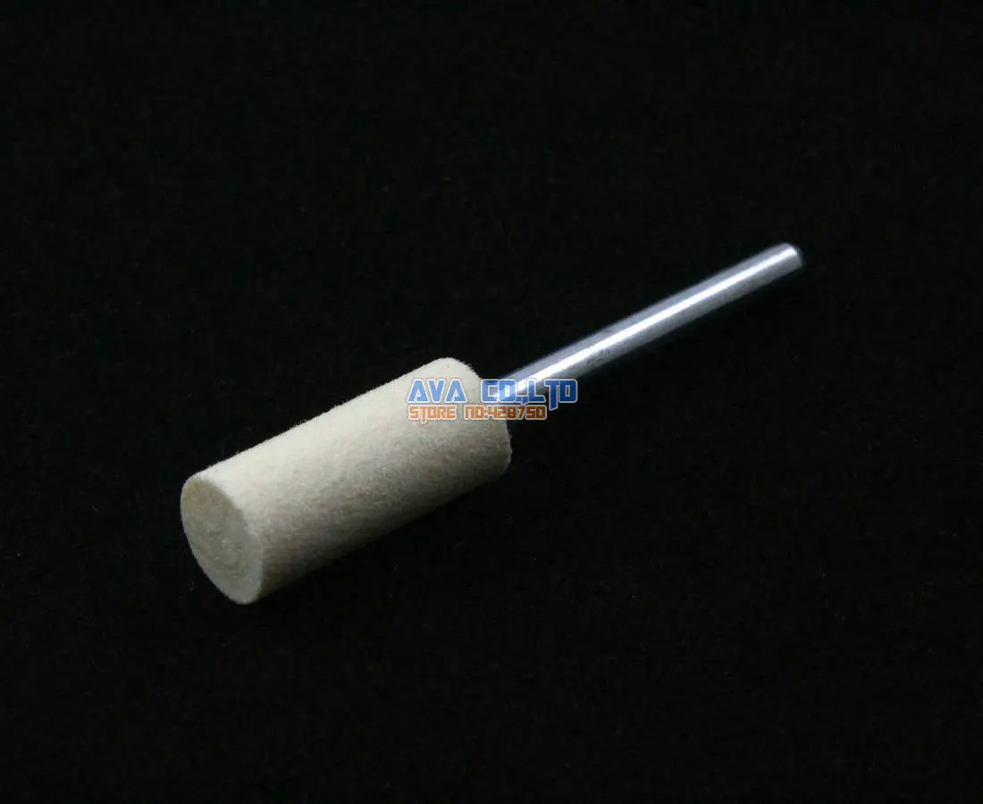 

20 Pieces 8x18mm Barrel Mounted Wool Felt Polishing Point Burrs 3mm Shank