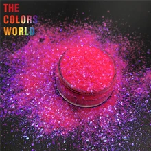 TCR349-H1 Mix Коренастый Американский фантазия радужные розовый с фиолетовым-светильник Цвет блеск для ногтей, для домашнего использования, украшения для декорирования вестибюлей