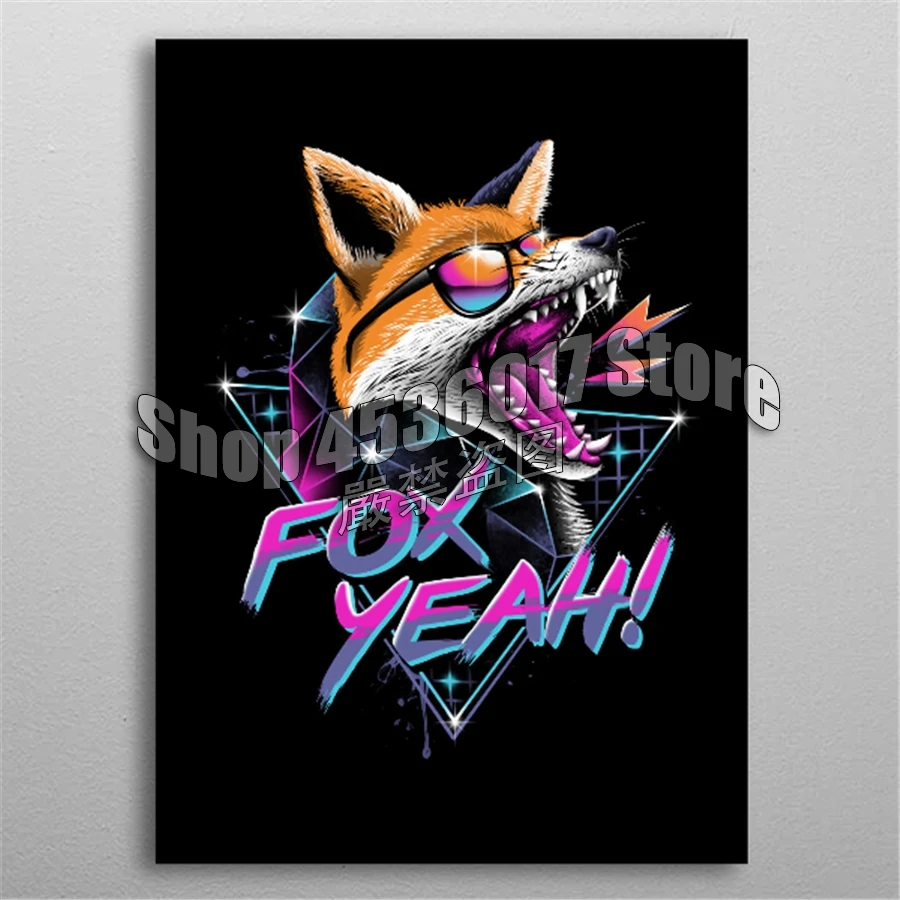 

5D DIY Diamond Painting Full Diamond Embroidery Fox Yeah Diamond Mosaic Cross Stitch Set Home Decor Arts & Crafts Supplies