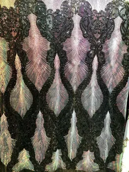 

best quality Sophia-7.3704 embroidered African Tulle Lace Fabric African French Lace Fabric with embroidery