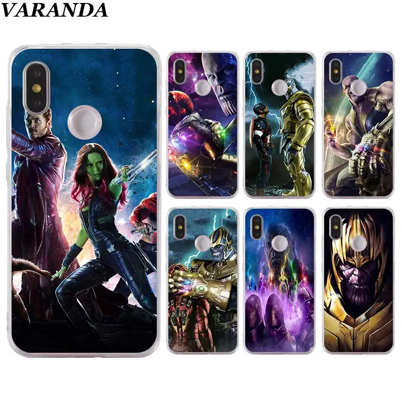 

Thanos Marvel Silicone case for Xiaomi Mi 9 8 A2 Lite Play Mix3 Redmi 6 6A Note 6Pro 7 Pro TPU Soft Phone case