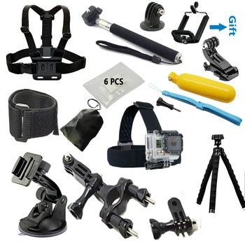 

Accessorios for Gopro accessories Set Monopod tripod for Go pro hero5 4 SJCAM SJ4000 Xiaomi yi Eken H8 H9 H9R EX5000 THIEYE I60