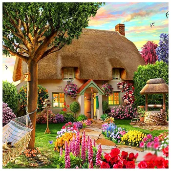

5D Diy Diamond Painting Cross stitch Town Beauty Scenery Full Square/Round Diamond Embroidery Needlework Rhinestone Mosaic Gifts