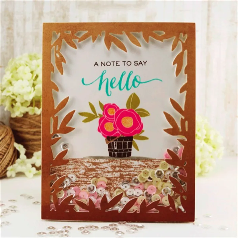 

DiyArts Background Flower Dies Metal Cutting Dies 2019 for Craft Dies Scrapbooking Album Embossing Leave Die Cut Decoration