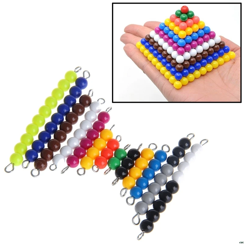 Jogo para Pré-escolar Montessori Math Materials Grânulo Aprendizagem Precoce Família Versão 4 Cheap Brinquedos mat.