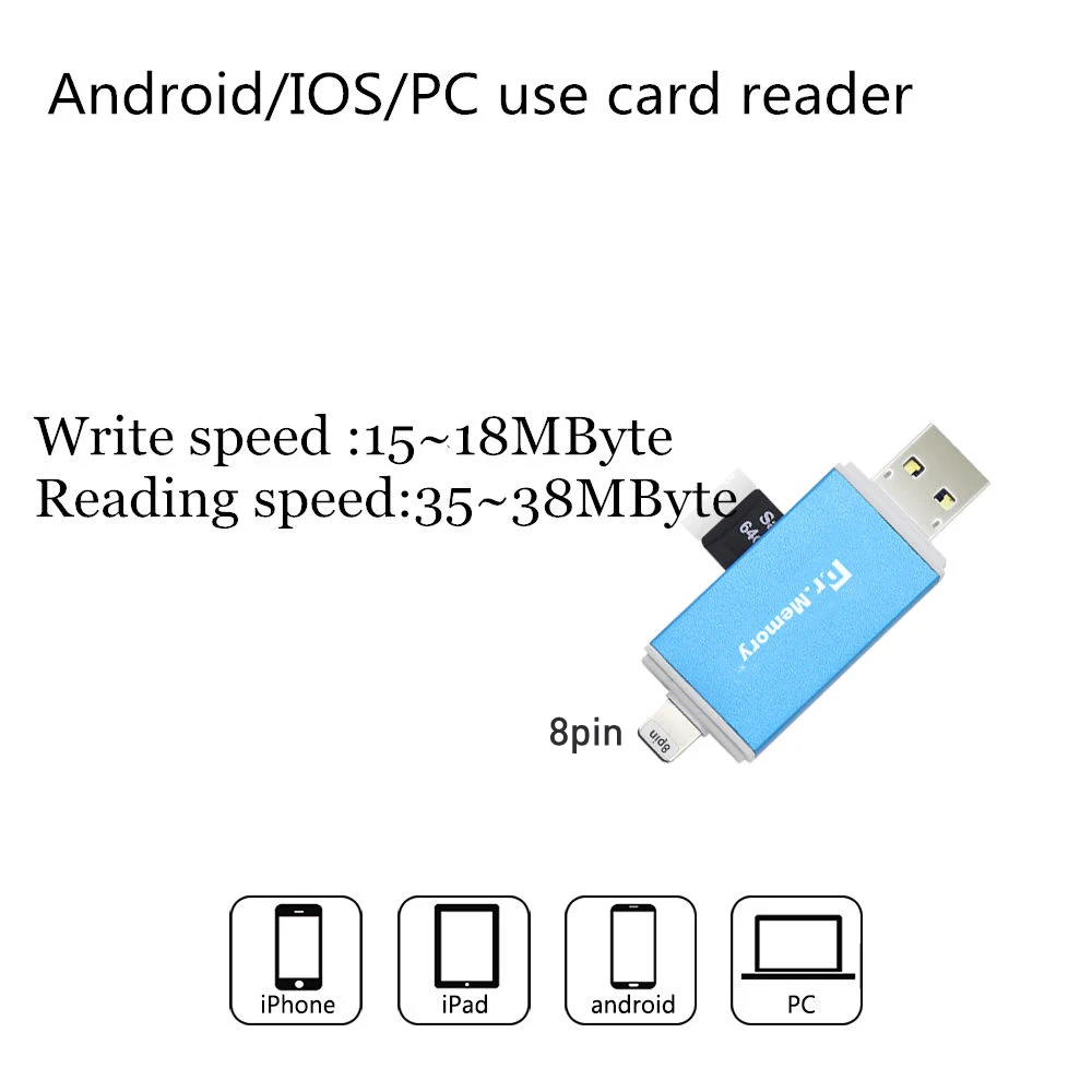 Dr.Memory USB 3 0 кардридер OTG адаптер Все в 1 Android телефон/компьютер/для Apple iPhone
