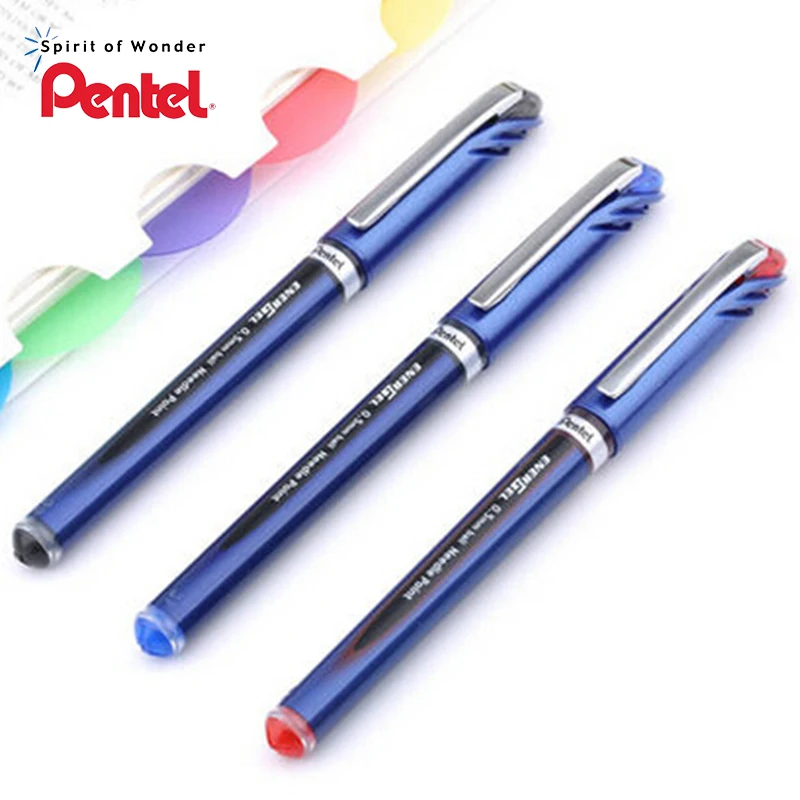 6 pcs/lot Pentel EnerGel Liquid Gel Ink Pen Quick Dry Needle Point 0.5 mm BLN25in Gel Pens from