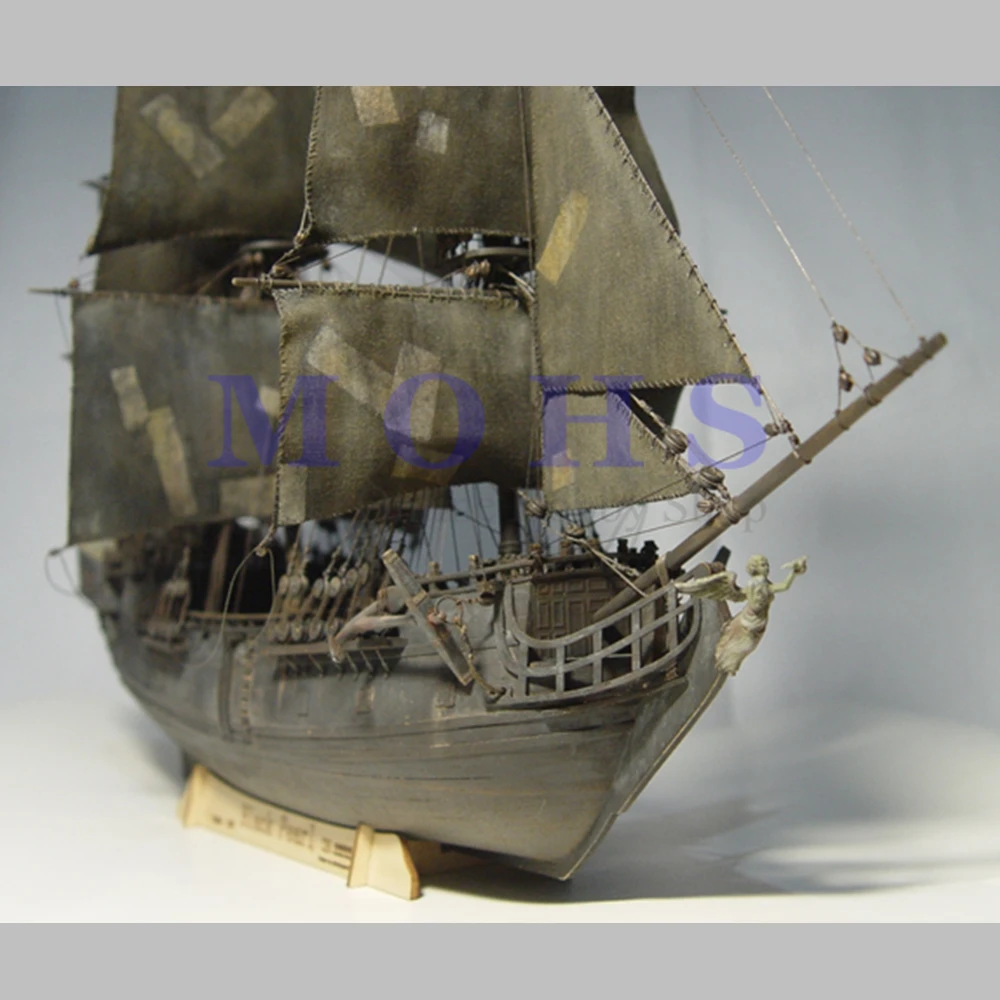 Деревянная масштабная модель корабля 1/96 Пираты Карибы Черная жемчужина сборка классическая деревянная парусная лодка комплект модели корабля