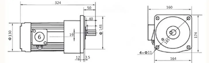 DC220V 380V 550W мотор-редуктор преобразователь частоты 22 оси