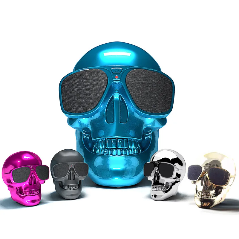 Skull Head Wireless Bluetooth Speaker Card U Disk Mobile Phone Subwoofer Speaker
