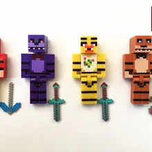 Набор строительных блоков плюшевого мишки на пять ночей в дворце, модель DIY игрушка для детей, 35 компл./лот