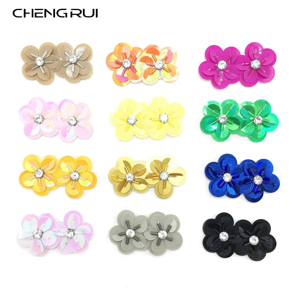 

CHENGRUI F49 30mm,patches,sequins,sequin flower,patches for clothes,craft materials,colored sequins,crafts,4pcs/bag