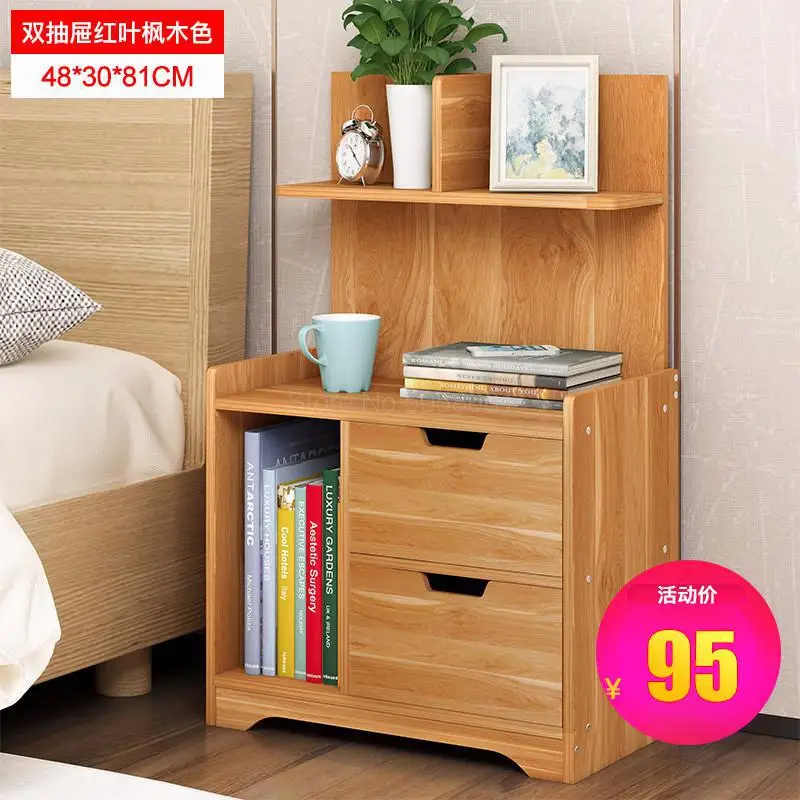 Прикроватный столик полка прикроватный столик спальня простой современный маленький шкафчик для хранения простой шкафчик экономичный - Цвет: ml17