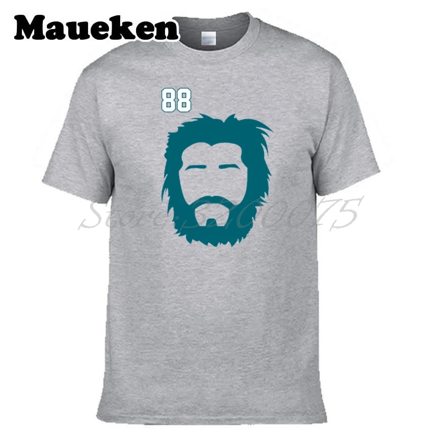 Мужская Борода Burnzie 88 Brent Burns San футболка Jose одежда с акулой W17120305|t shirt men|men tshirtshark t |