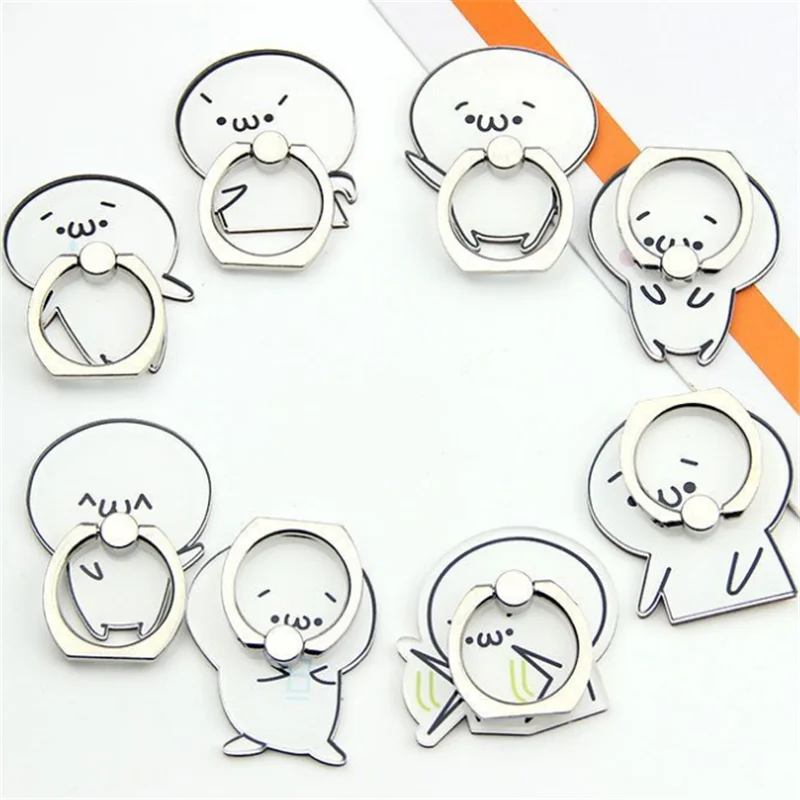 UVR Cartoon Cute Emoji Finger Ring Smartphone Phone Stand