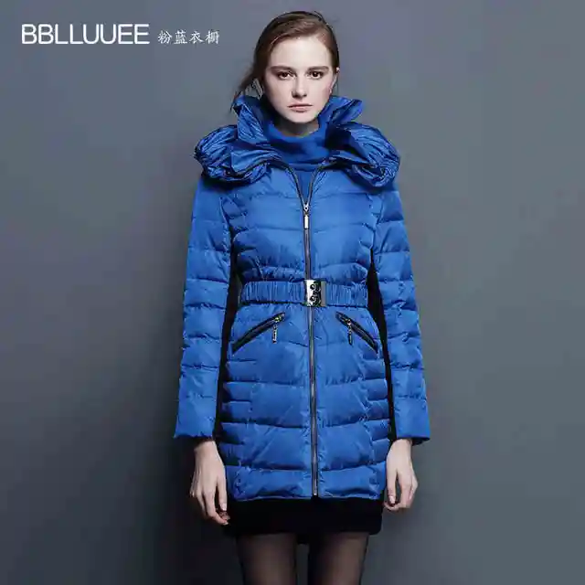 Cheap 2016 new hot winter Thick Warm woman Down jacket Coat Parkas Outerwear fashion Mid long Slim plus size 2XXL Luxury Brands Simple