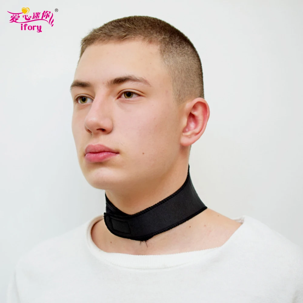 Ifory 2 Pcs Self-heating Tourmaline Neck Magnetic Therapy Support Belt Black Protect Band Neck Support Massage Health Care 4