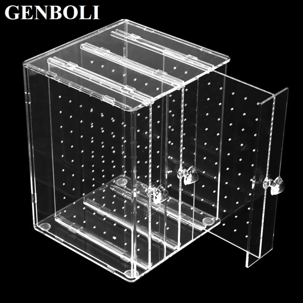 

GENBOLI Dustproof Transparent Acrylic C36 Jewelry Storage Holer Women Jewelry Box Earrings Display Stand Rack Wedding Decoration
