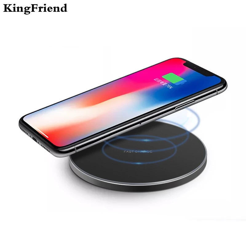 

KingFriend 10W Qi Wireless Charger for iPhone X/XS Max XR 8 Plus Wireless Charging pad for Samsung S9 Note 9 8 Huawei Xiaomi