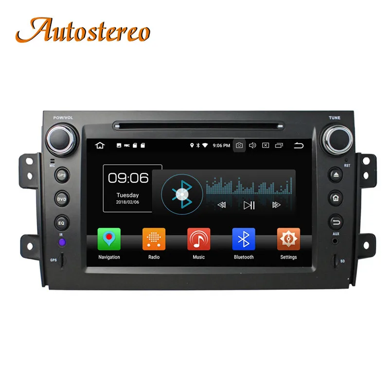 Cheap Autostereo Android 8 4+32G Car DVD Player GPS navigation For Suzuki SX4 2006-2012 head unit multimedia player tape recorder 12