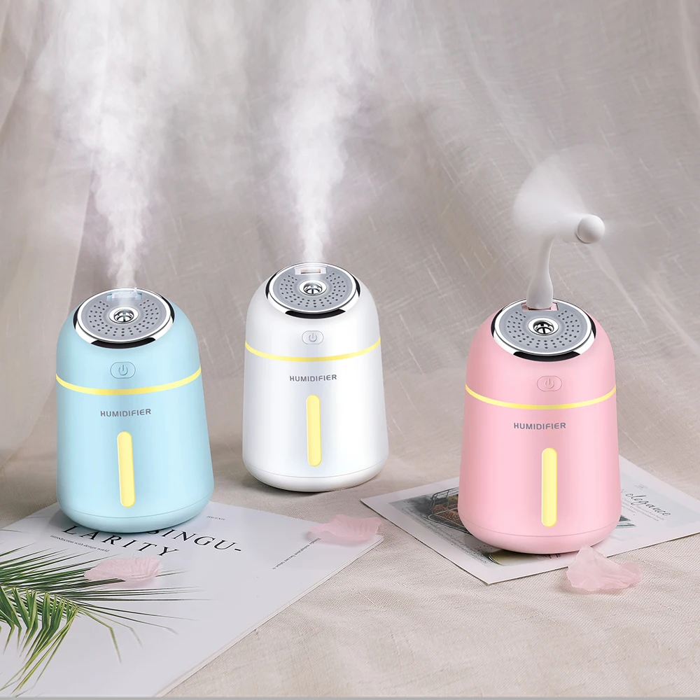 Efanhouy Diffuser Multifunction USB Mini Fan LED Light Humidifier Aroma Air Diffuser Improves Health Focus Sleep Mood Skin 