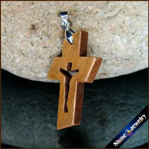 Crucifix for Necklace Jesus Sculpture Cross Clip Last PCS & 100 crosses SorcerKeeper Charm New Bail discount Natural Pendants Carved Statue Stop118 wooden Jewelry 4 Crucifix for Necklace Jesus 4