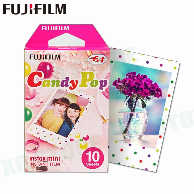 

Fujifilm Instax Mini 8 9 Film Candy pop Fuji Instant Photo Paper 10 Sheets For 70 7s 50s 50i 90 25 Share SP-1 2 Lomo Camera