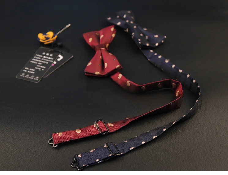 18 видов цветов новый корейский модельер высокого качества мужские и женские галстук-бабочка жаккардовая ткань с принтом в полоску бизнес