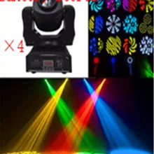(4 шт./лот) 60 Вт LED Гобо Перемещение Головы Пятно Света Освещения
