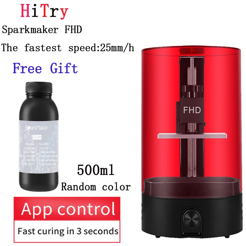 3D принтер sparkсоздатель 2019 новейший FHD из смолы 3d Pinter SLA быстрая нарезка офлайн