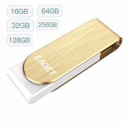 EAGET F50 высокое Скорость USB 3,0 Flash Drive флэш-памяти металлический диск USB Stick 16 г 32 г 64 г 128 г 256 г для Планшетные ПК