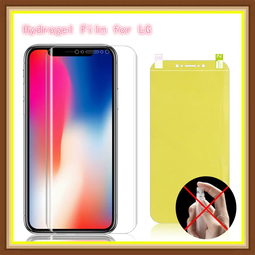 Полное покрытие для LG V40 V30 V20 Гидрогелевая пленка мягкая защитная из ТПУ G5 G6 G7