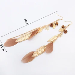 2019 Newest Fashion Long Drop Earring Feather Style Ethnic Boho Big Dangle Statement Earring Wedding Earrings Accessories 2019 Newest Fashion Long Drop Earring Feather Style Ethnic Boho Big Dangle Statement Earring Wedding Earrings Accessories
