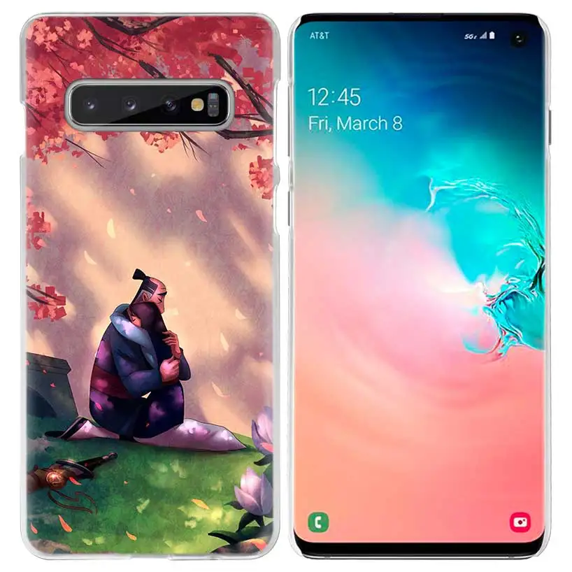 Мулан комиксов чехол для samsung Galaxy S10 5G S10e S9 S8 M30 M20 M10 J4 J6 плюс J8 Примечание 8 9 Ясно Жесткий чехол для телефона PC Coque - Цвет: 03