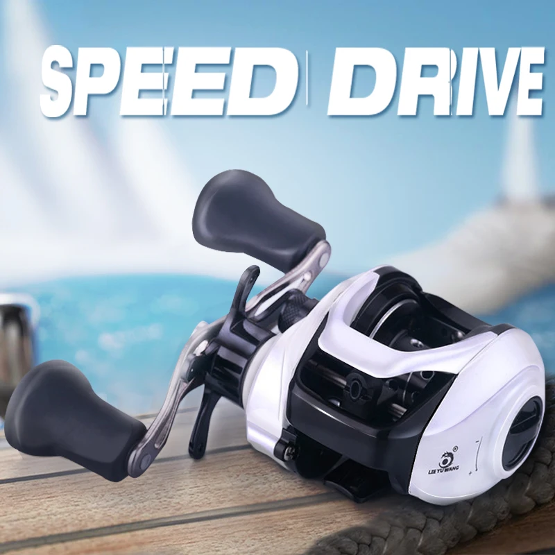 

Baitcasting Fishing Reel Low Profile 7.2:1 Gear Ratio 12+1 Shielded Stainless-Steel Magnetic Braking Smooth Disc Drag System