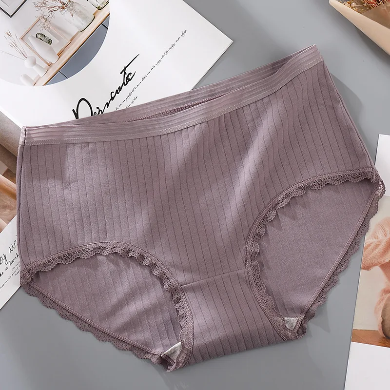 4XL Большие размеры хлопковые трусики для полных женщин сексуальное кружевное