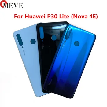 

10pcs/lot Glass Back Battery Cover For Huawei P30 Lite (Nova 4E) MAR-LX1M MAR-AL00 MAR-TL00 Rear Door Housing Case Replacement