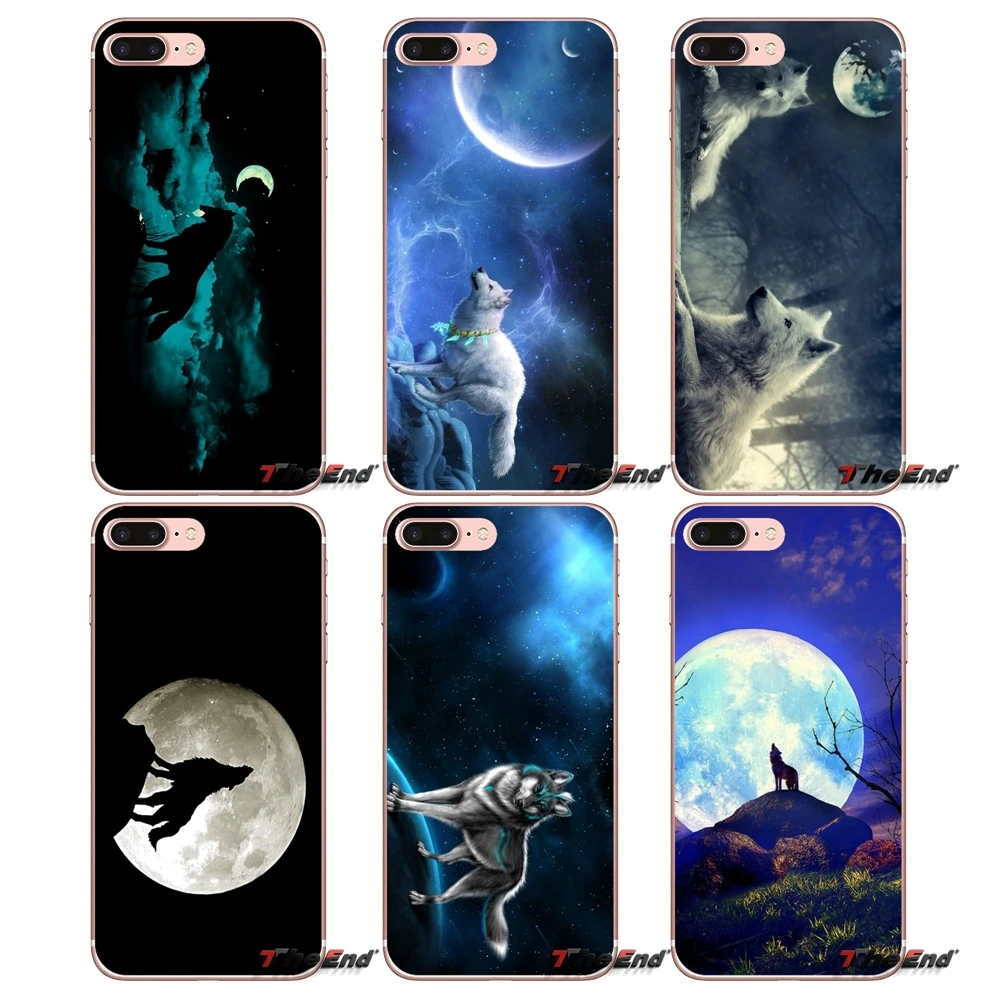 Accessories Phone Cases Covers For iPhone X 4 4S 5 5S 5C SE 6 6S 7 8 Plus Samsung Galaxy J1 J3 J5 J7 A3 A5 2016 2017 Moon Wolf | Мобильные