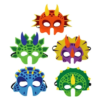

5pcs Joyful Funny Lightweight Felt Cosplay Creative Animal Mask Dinosaur Mask for Kid Halloween Party Child A20