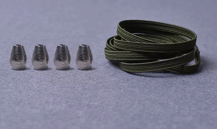Army green 1 пара эластичных шнурков без шнурков, шнурки для обуви для детей и взрослых, быстрые кроссовки, шнурки с металлической головкой, шнурки для обуви на плоской подошве, 21 цвет, lacet chaussure - Цвет: Army green