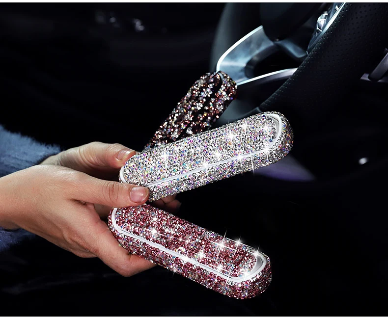 

car femine stylish interior accessories crystal temporary parking phone number note 3 options