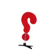 Забавный Желтый Красный символ стрелки заколки для волос из фетра Пружинные зажимы Для женщин девушка шпилька Заколки для волос заколки для Для женщин