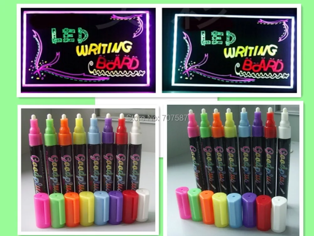 Flashcolor 5MM Led neon board pen Highlighter Fluorescent Marker pen