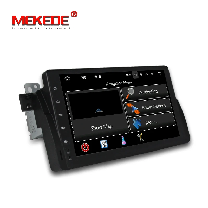Clearance PX3 Android 7.1 Quad core 1din Car DVD multimedia player for  3series E46 M3  with 2G RAM 16G ROM WIFI BT radio stereo GPS navi 3