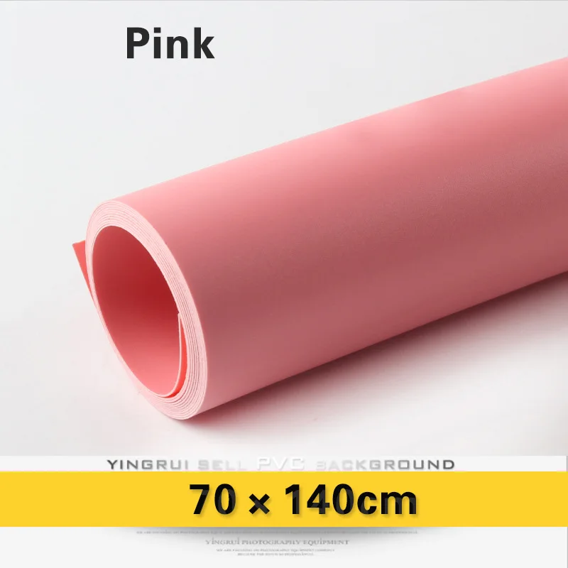 70x140 см ПВХ фото фон сплошной цвет матовый фон фотостудия моющиеся пылезащитные фоны - Цвет: Розовый
