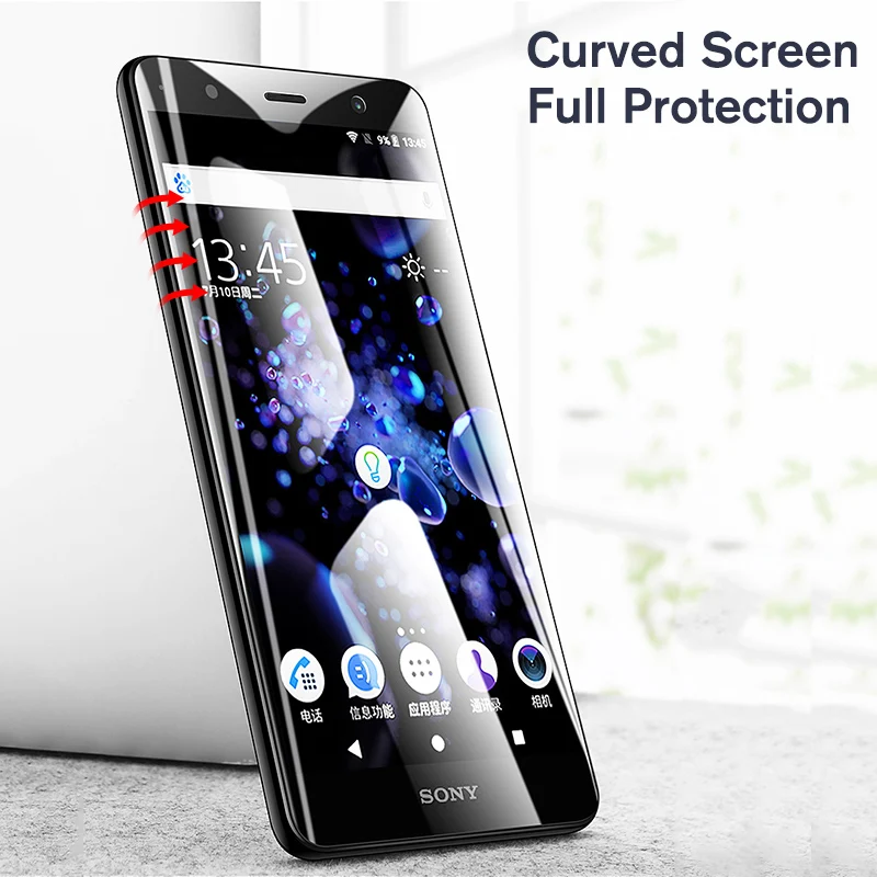 Caynes закаленное Стекло для sony Xperia XA2 ультра XZ2 компактный мини H3213 Proctive