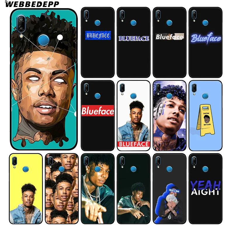 

WEBBEDEPP Blueface Rapper Soft Case For Huawei P20 Pro P10 P9 P8 Lite 2015 2017 P Smart 2019 & Nova 3 3i Y7 Y9 2018