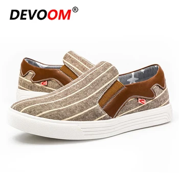 

2019 Fashion Mens Canvas Shoes Casual Men Loafers Brand Quality Mesh Lining Summer Shoes Men Slip on Dress Footwear Sneakers New
