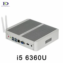 2017 последним skylake intel core i5 6360u mini pc windows 10 макс 3.1 ГГц GPU Iris Graphics540 DDR4L Безвентиляторный Микро-Эвм 4 К HTPC