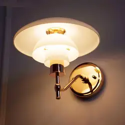 Дания современный настенный светильник скандинавский Спальня прикроватный стеклянный светодиодный настенный светильник промышленные